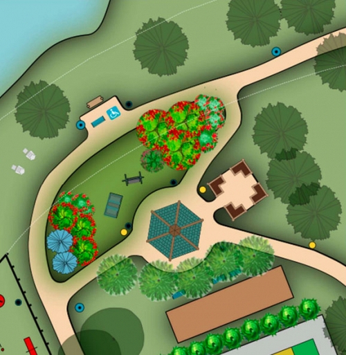 Plan du jardin des aînées à Causapscal